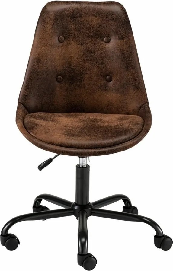 Brązowy fotel biurowy na kółkach Støraa Dennis