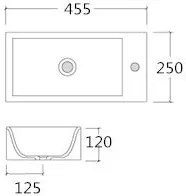 Ceramiczna umywalka ścienna KW302