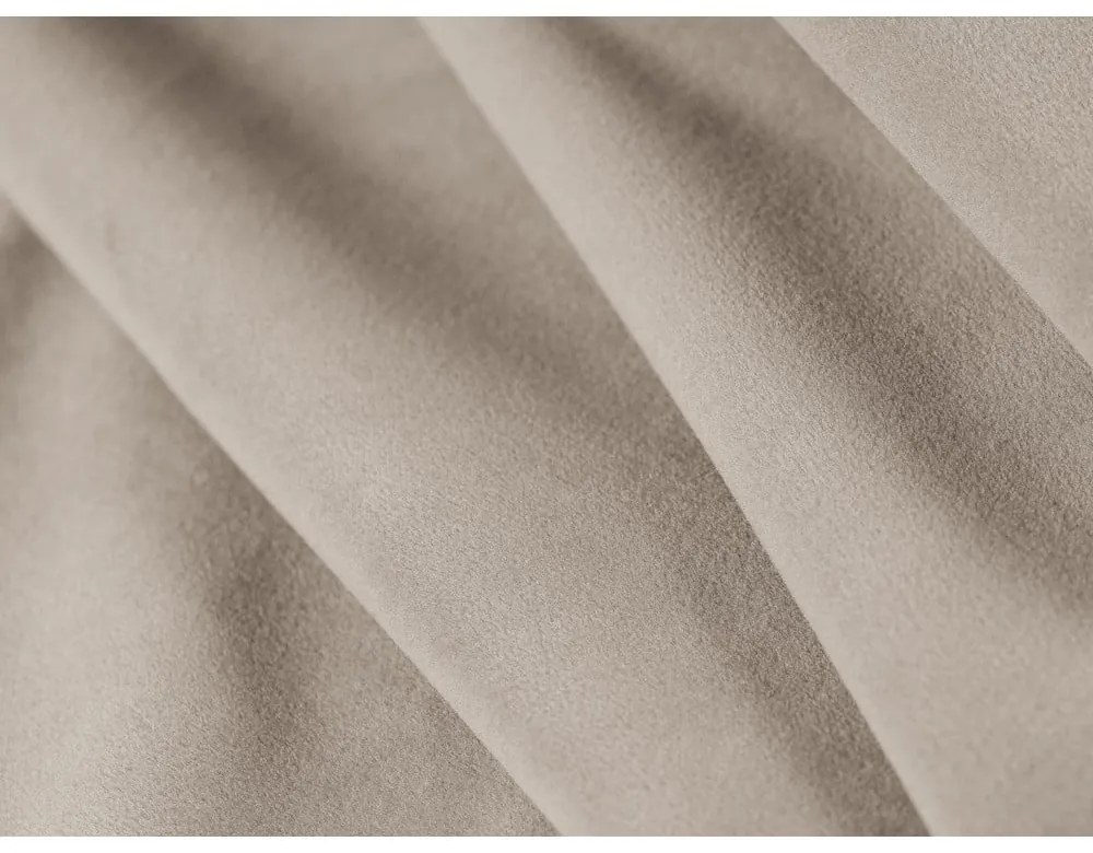 Beżowa aksamitna rozkładana sofa 206 cm Kemi – Cosmopolitan Design