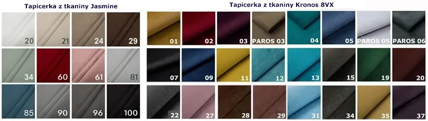 Łóżko kontynentalne Ronoti 120x200 - 36 kolorów