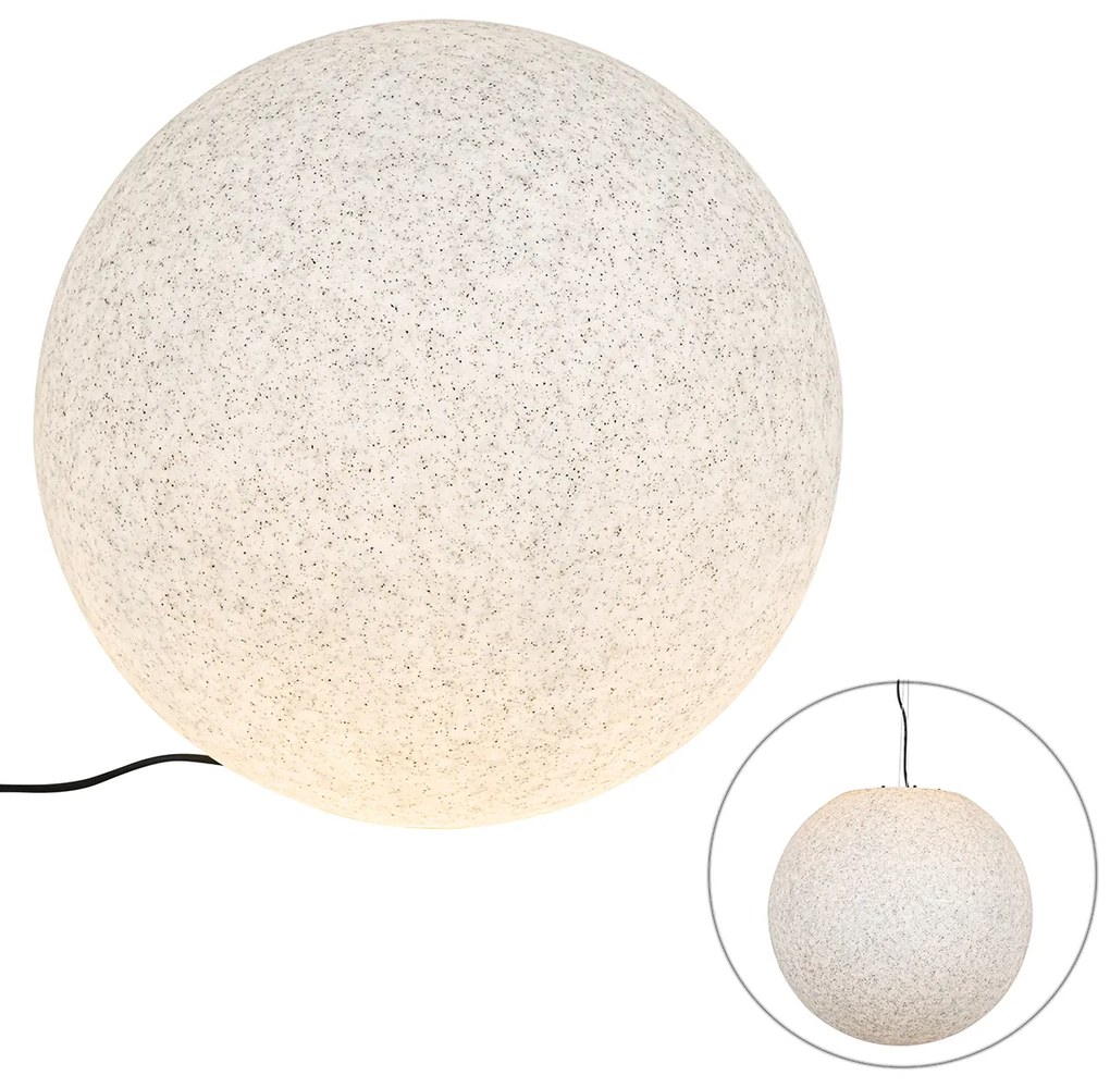 Zewnetrzna Nowoczesna lampa zewnętrzna szara 56 cm IP65 - Nura Nowoczesny Oswietlenie zewnetrzne