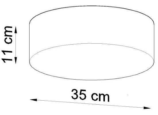 Czarna lampa sufitowa Sollux Atis Ceiling 35