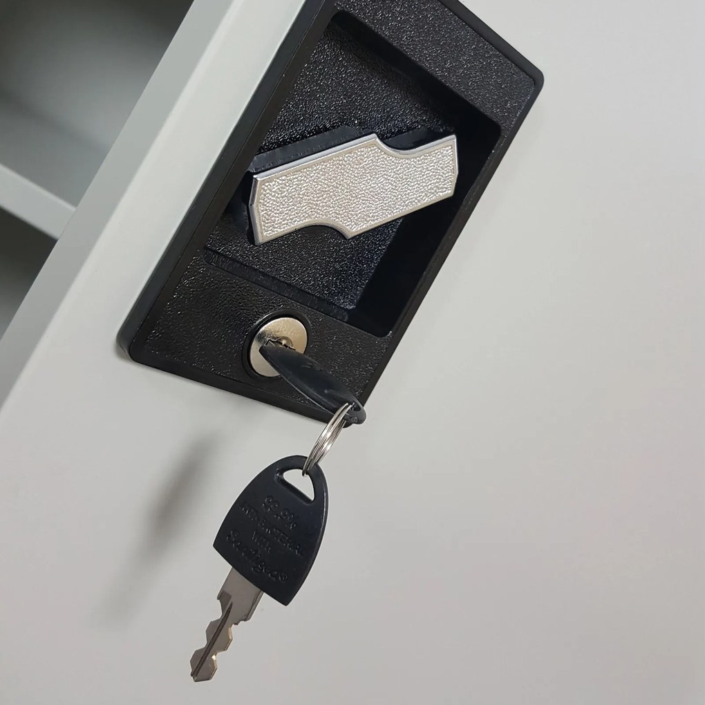 Szafka biurowa na dokumenty Beata 90x40x93 cm szara