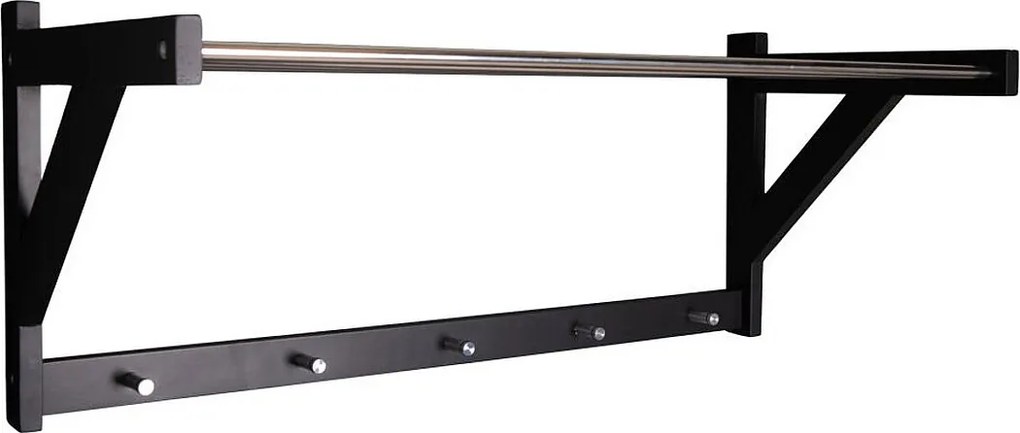 Wieszak ścienny Padwa, Czarny, 78x32x34 cm, Kendra Home