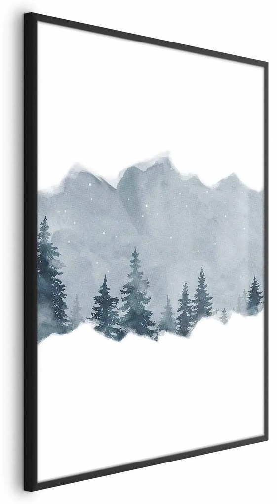 Plakat Wycinek Syberii 60x90 cm z ramą czarną bez marginesu ARTGEIST B