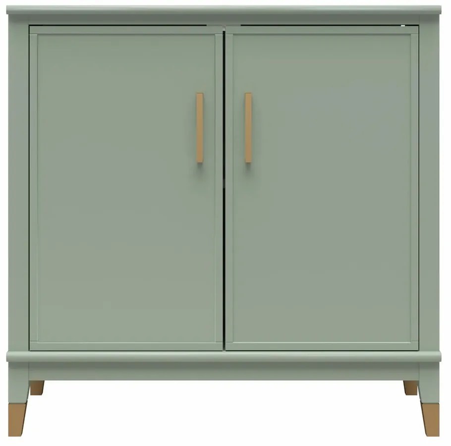 Zielona szafka 86x85x41 cm Westerleigh – CosmoLiving by Cosmopolitan