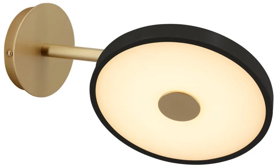 Czarny kinkiet LED ze ściemniaczem ø 15 cm Asteria Wall Short – UMAGE