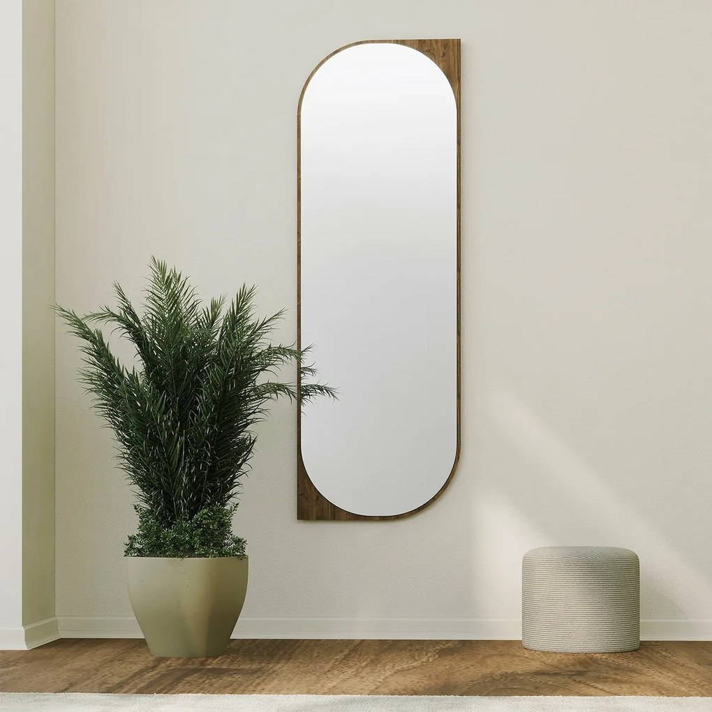 Lustro Livi Walnut 52 x 152 cm