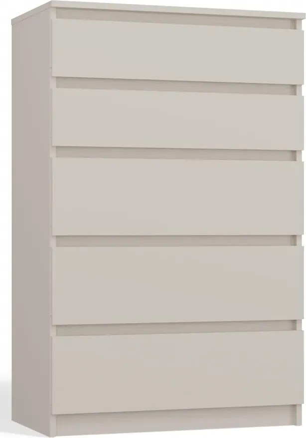 Minimalistyczna Komoda Z 5 Szufladami Kaszmir T1-M68