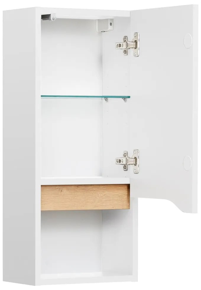 Biała wysoka wisząca szafka łazienkowa 30x70 cm Set 857 – Pelipal