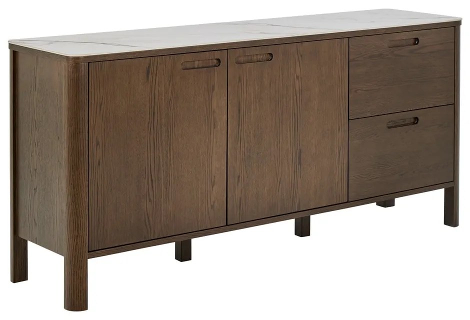 Brązowa komoda w dekorze dębu 160x75x40 cm Southampton – Actona