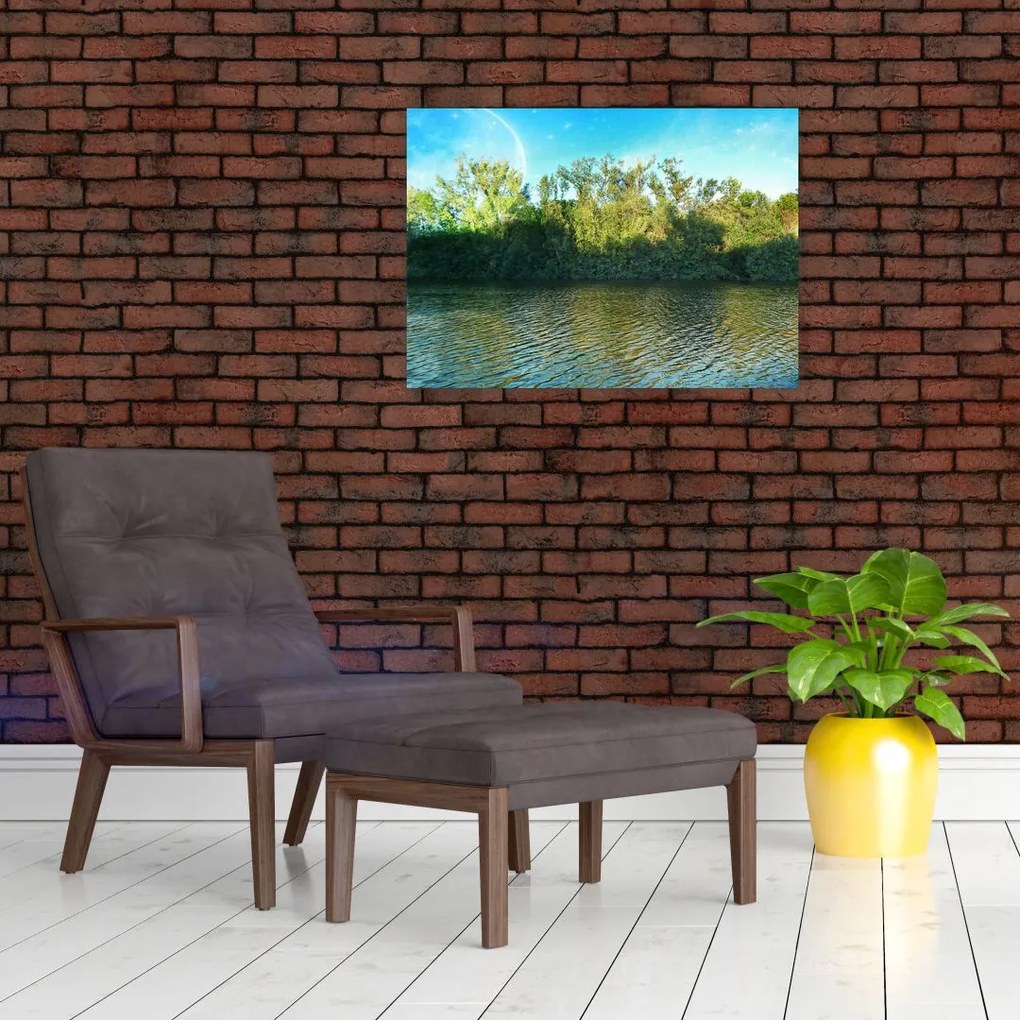Obraz - jezioro (70x50 cm)