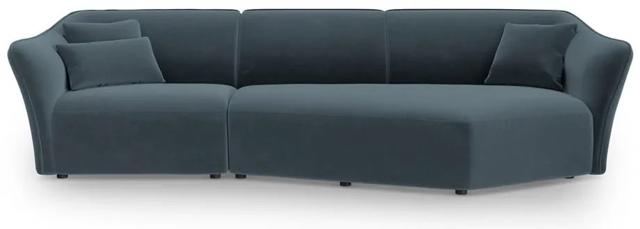 Niebieski aksamitny narożnik Tokyo – Cosmopolitan Design