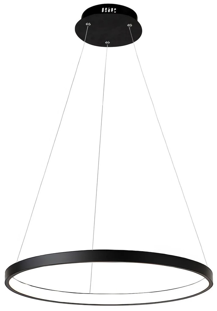 LAMPA SUFITOWA WISZĄCA LHJ012-CP 80cm Czarna