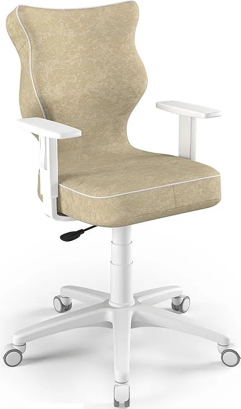Ergonomiczne krzesło biurowe dla młodzieży Duo White rozmiar 6 (159-188 cm)