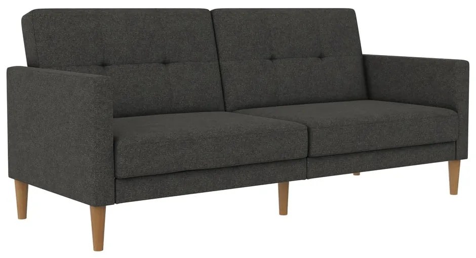 Ciemnoszara rozkładana sofa 82 cm Lilly – Støraa