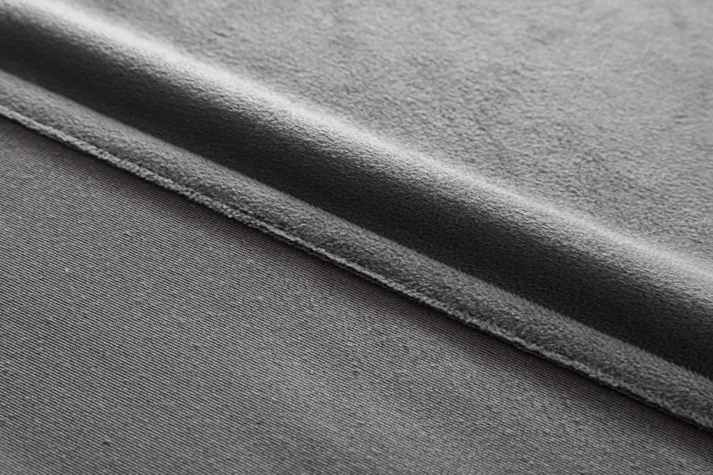 Zasłona zaciemniająca DREAM VELVET 140x250 cm, ciemnoszara Zawieszanie: Metalowe pierścienie