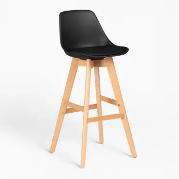 Taburete Alto Nordic Edition Czarna & ↑75 Cm - Sklum
