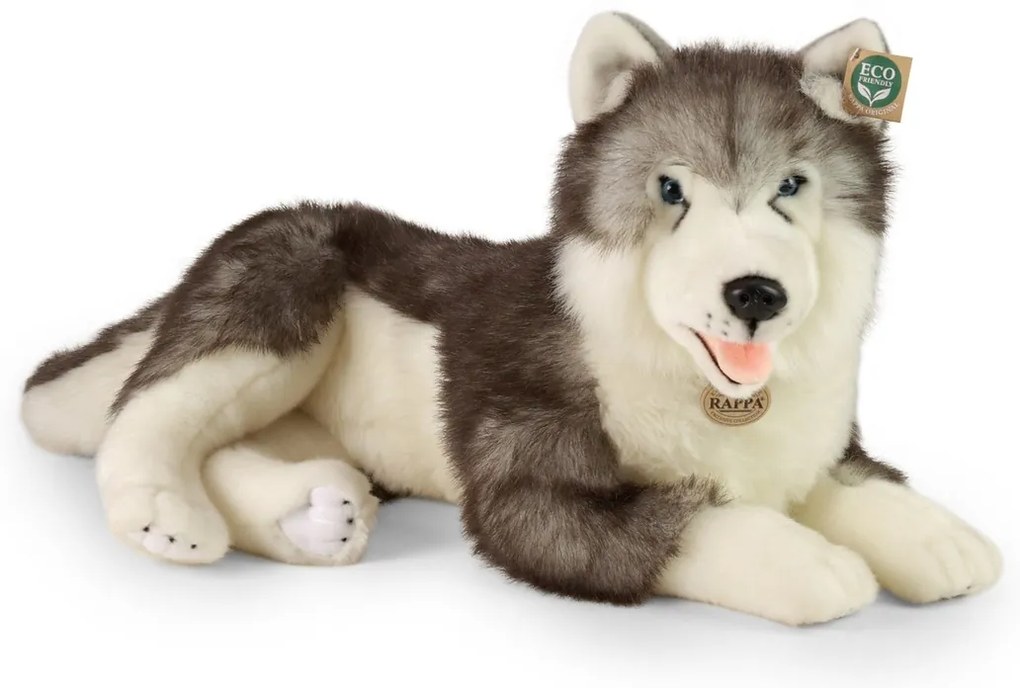 Rappa Pluszowy pies husky leżący 60 cm