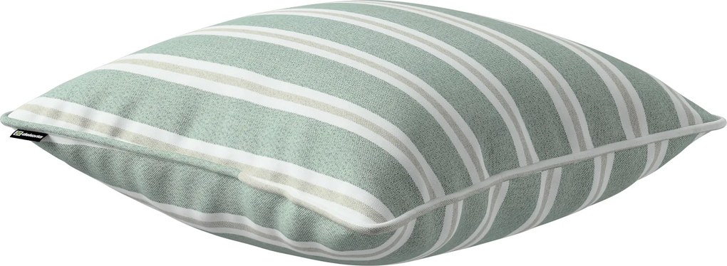 Poszewka Gabi na poduszkę kolor zielony tkanina strukturalna, wzorzysta
