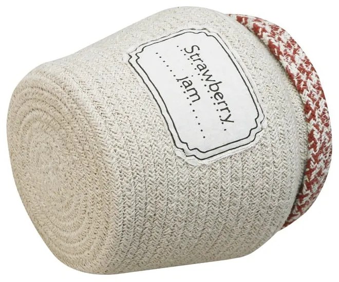 Kremowy tekstylny dziecięcy kosz na zabawki ø 20x23 cm Jam Jar – Lorena Canals