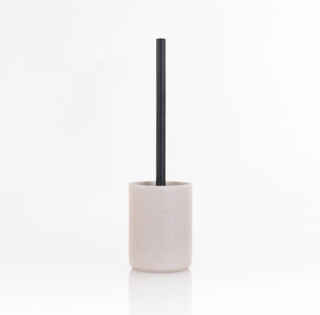 Szczotka toaletowa z czarną rączką, 10 x 40 cm, SAND