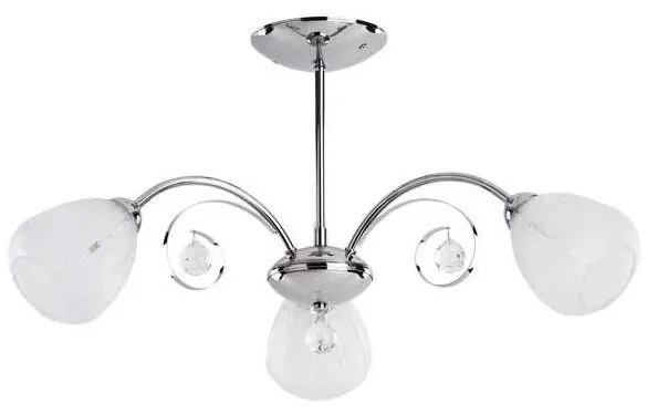 Żyrandol natynkowy APOLLO 3xE14/10W/230V chrom błyszczący