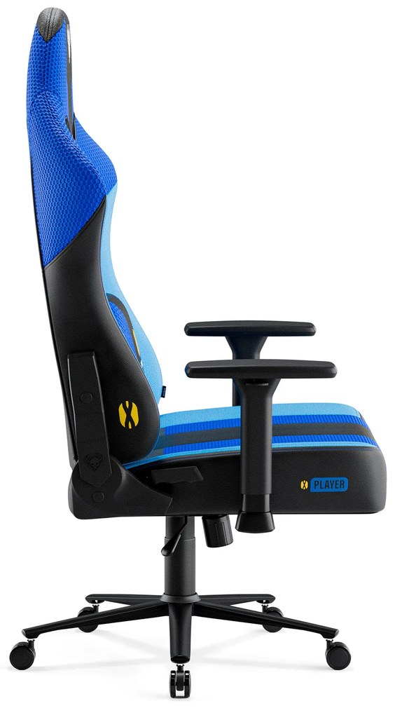 Materiałowy fotel gamingowy Diablo X-Player 2.0 Normal Size, Frost Black