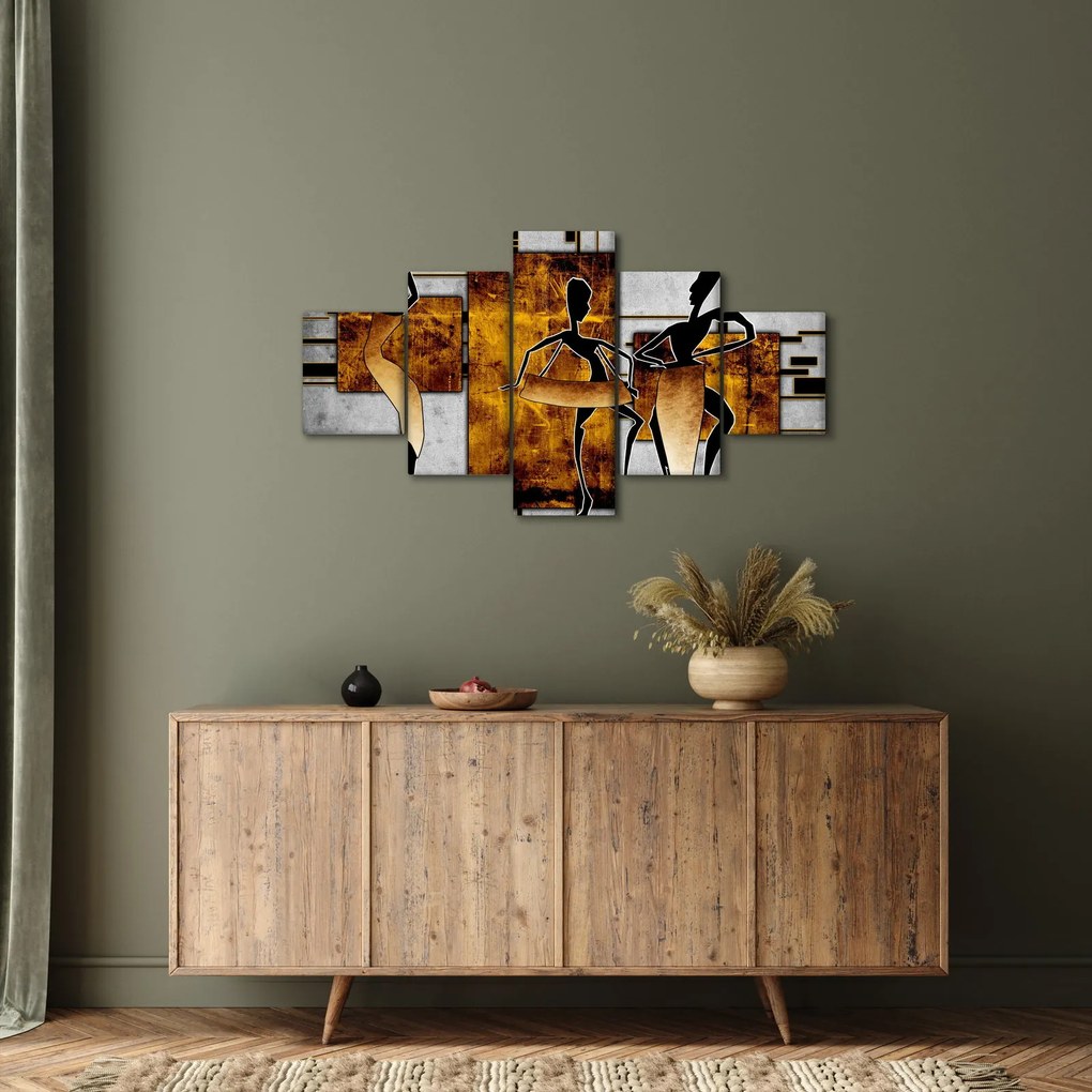 Obraz - Motywy kultury afrykańskiej (125x70 cm)
