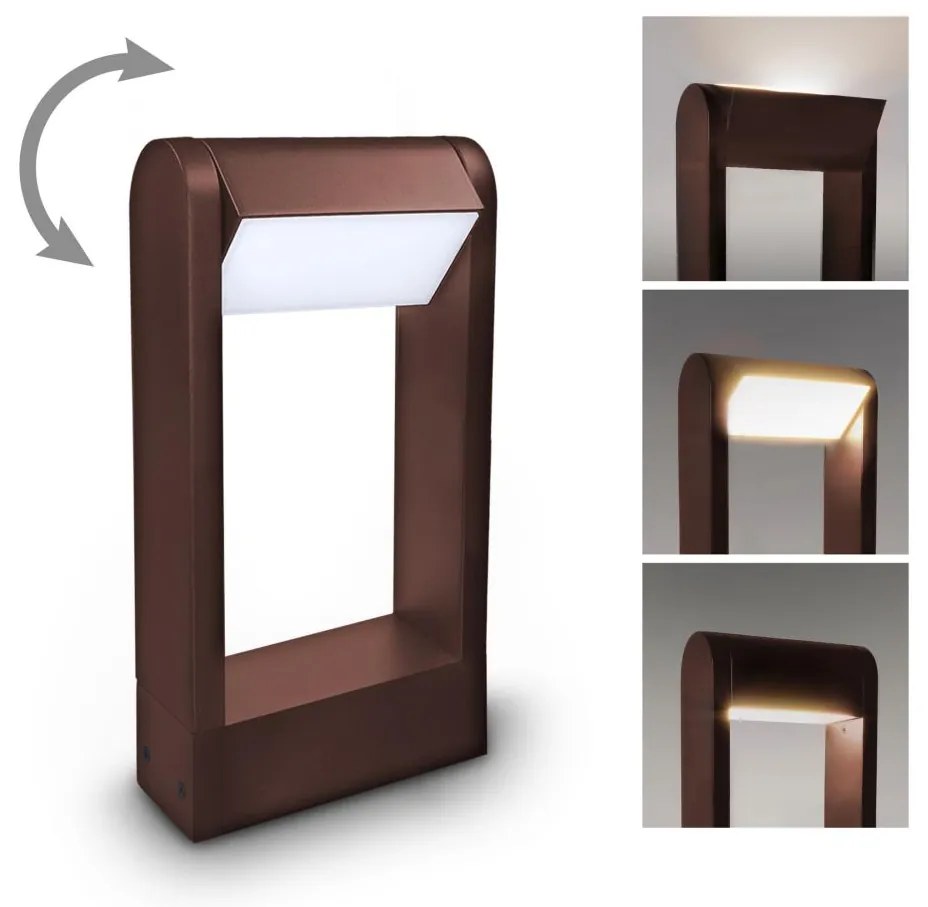 Brilagi - Lampa zewnętrzna LED CROTONE LED/7W/230V brązowa IP54 30 cm