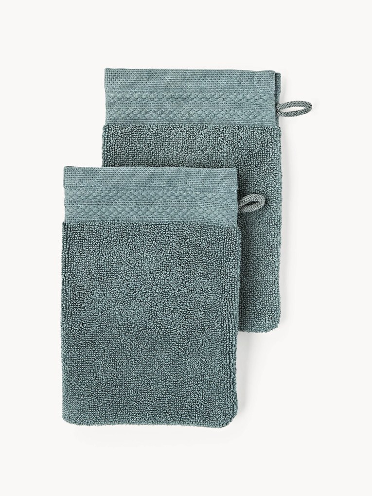Rękawica kąpielowa z bawełny organicznej Premium, 2 szt.