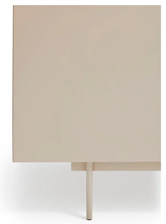 Beżowo-naturalna niska komoda w dekorze dębu 180x78 cm Otto – Teulat