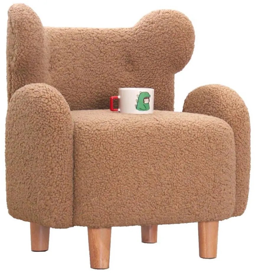 Fotel dziecięcy TOBI brązowy