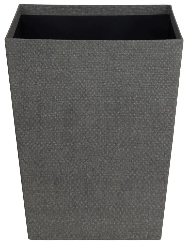 Szary biurowy kosz na śmieci Sofia Canvas Paper Laminate – Bigso
