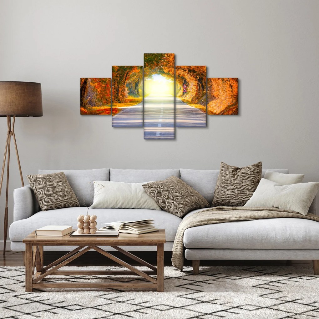 Obraz - Brama wykonana z koron drzew (125x70 cm)