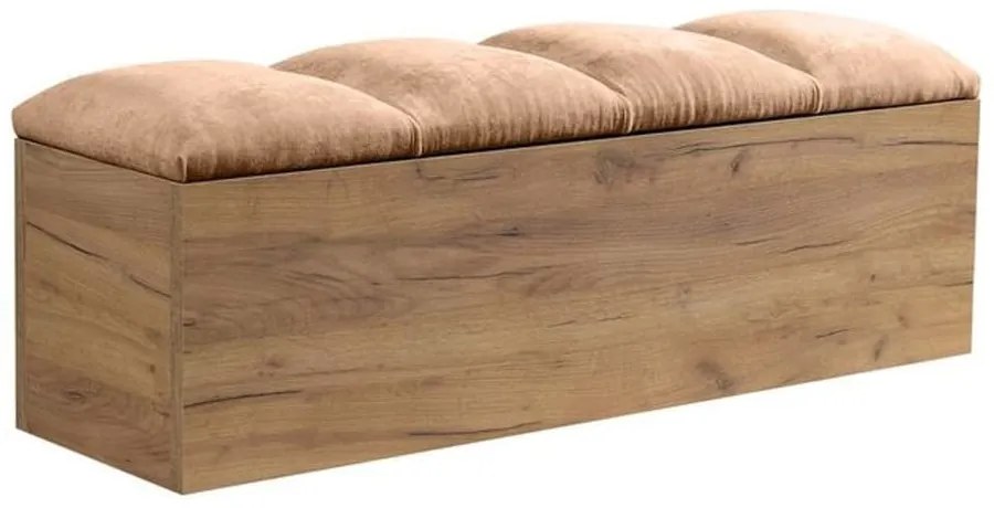 Jasnoróżowo-naturalna ławka Kumo – Bobochic Paris