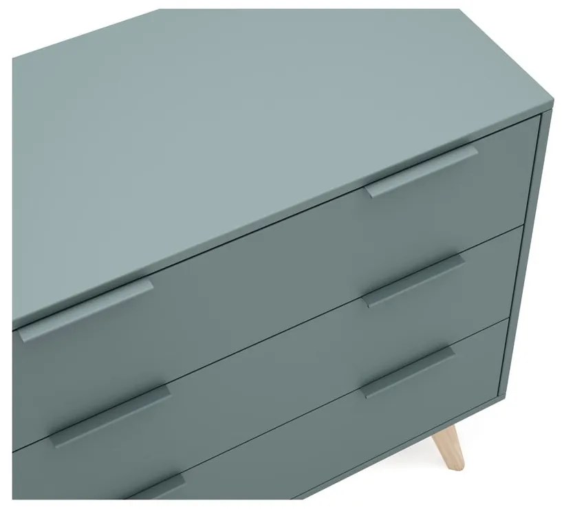Szarozielona komoda 80x83x40 cm Pisco – Marckeric