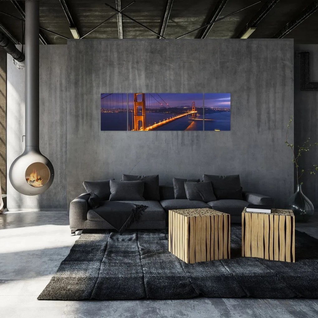 Obraz - Most Golden Gate (170x50 cm)