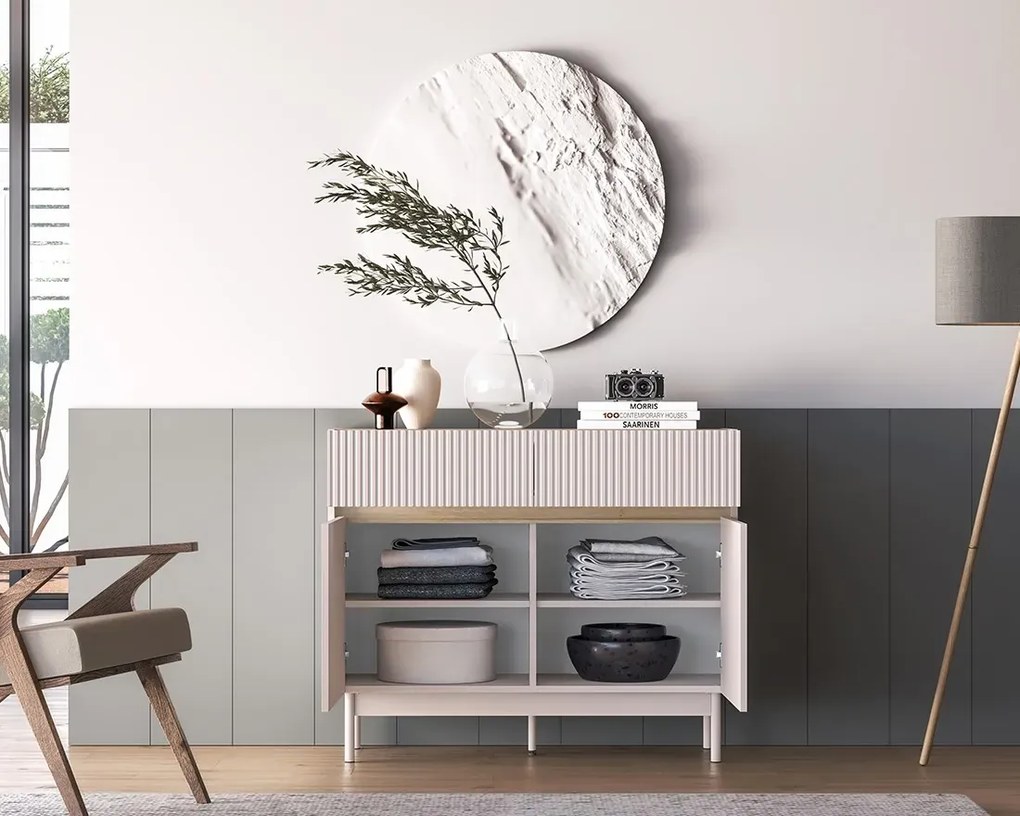 Komoda DUMI 06 2D2S 104 kaszmirowa/dąb cremona  ML MEBLE