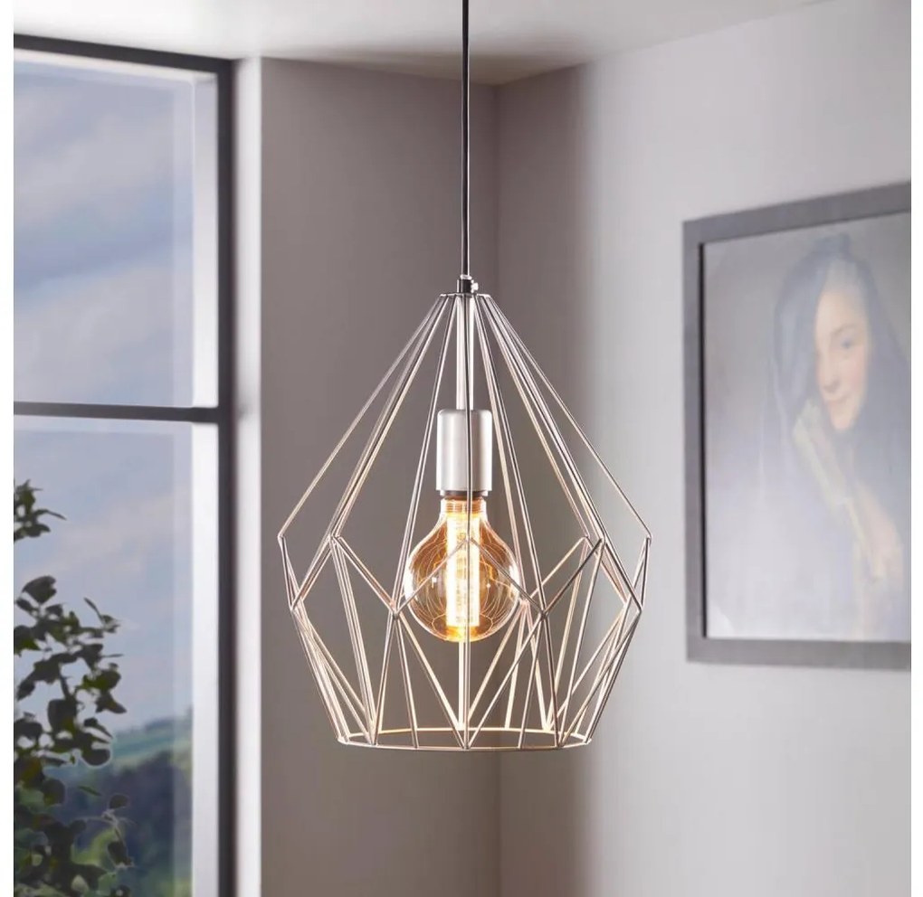 Eglo 49935 - Lampa wisząca CARLTON 1xE27/60W/230V