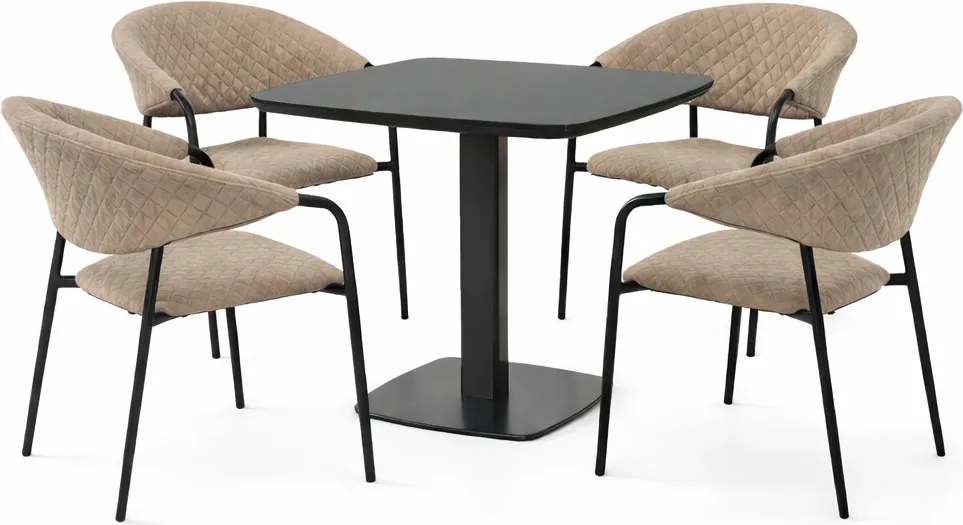 Doppler Picaso MELIA LIKA-TEX® mocca - zestaw ogrodowy/gastronomiczny 4+1