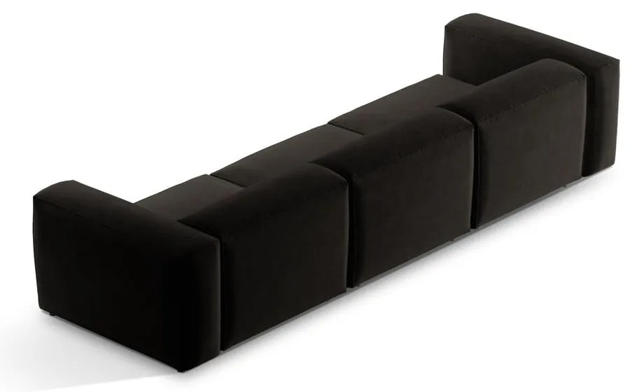 Czarna sofa 364 cm Bergano – Cosmopolitan Design