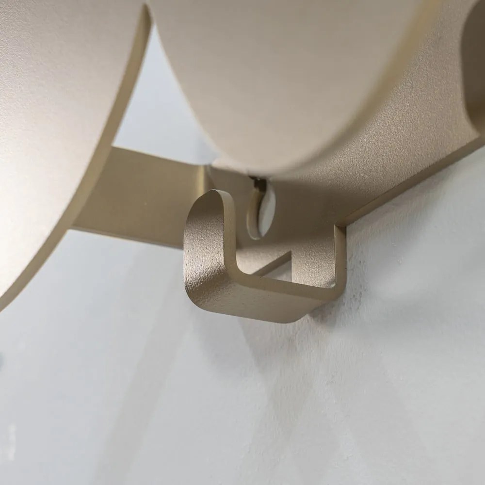 Beżowy metalowy wieszak ścienny 35 cm Tumulo – Spinder Design