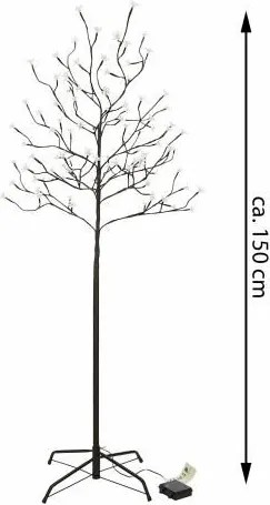 Świąteczna dekoracja - świetlne drzewko, 150 cm, 96 diod LED