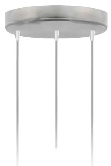 Lampa wisząca potrójna na srebrnym stelażu - EX449-Ralos - 5 kolorów