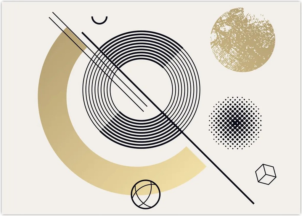 Obraz na szkle - Kształty geometryczne N⁰2 (70x50 cm)