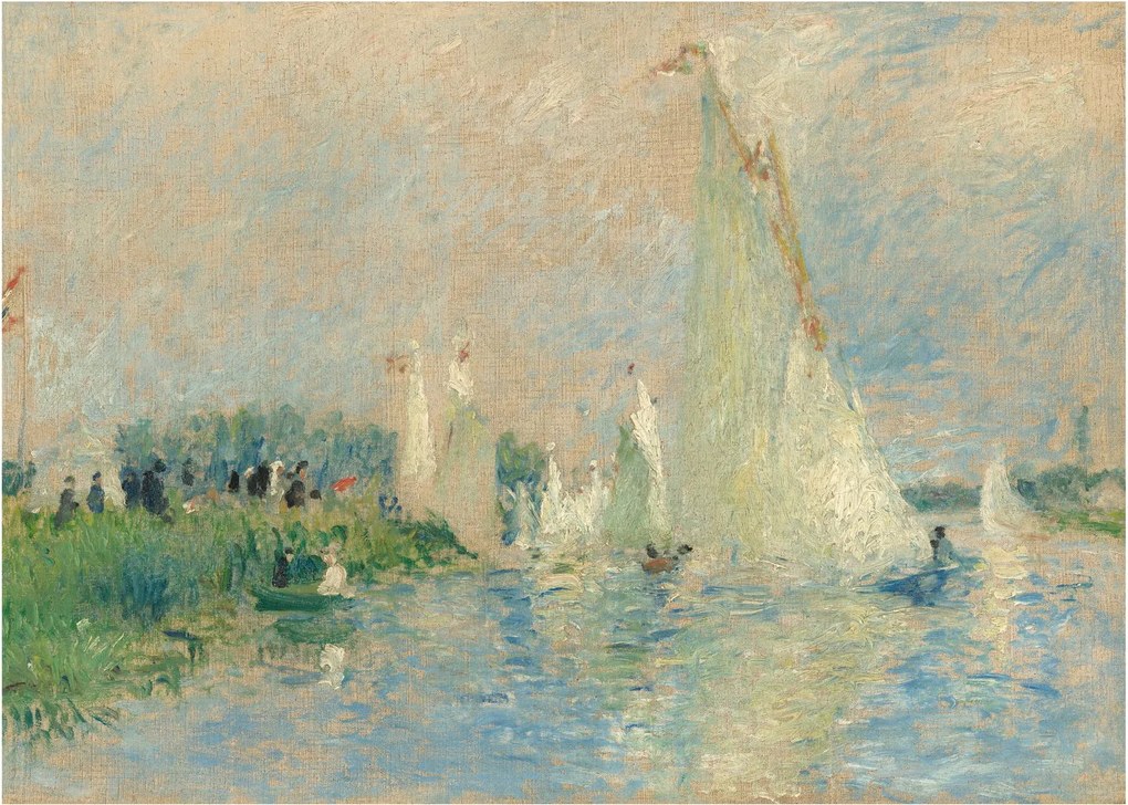 Obraz na szkle - Auguste Renoir, Regatta at Argenteuil, reprodukcje (70x50 cm)