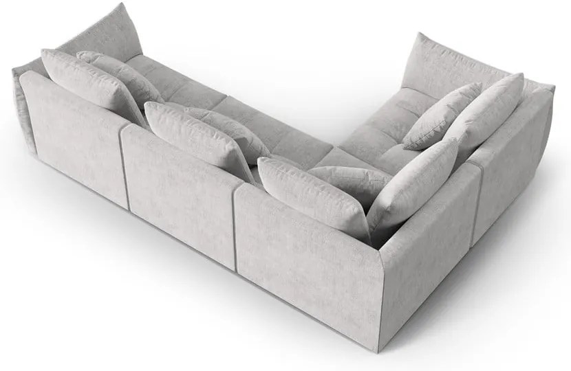 Jasnoszary narożnik (lewostronny/w kształcie litery L) Bloom – Micadoni Home