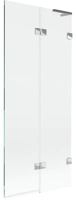 Mexen Lunar L parawan nawannowy 2-skrzydłowy prawy 80 x 150 cm, transparent, chrom - 897L-080-100-01-00-P