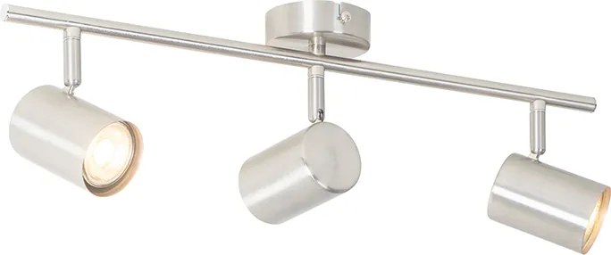 Nowoczesna lampa sufitowa stalowa 3-punktowa regulowana - Jeana